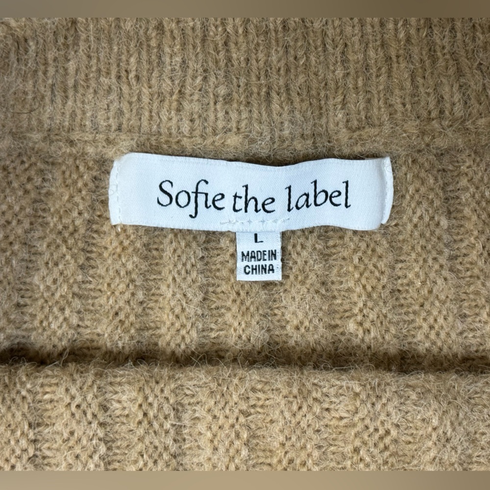 Sophie The Label Cozy Ribbed Skirt, Size L - Picture 4 of 4